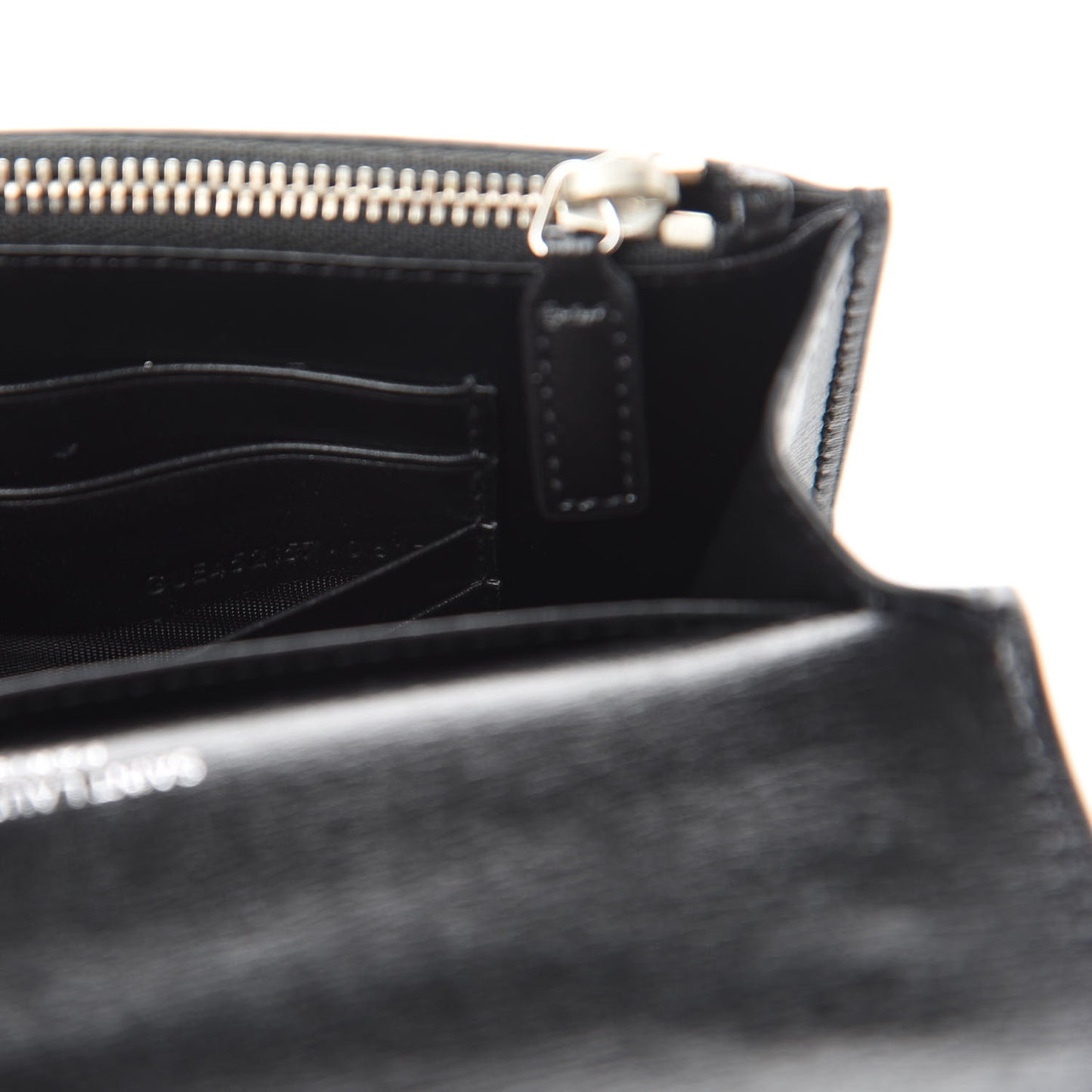 Calfskin Monogram Sunset Chain Wallet Black