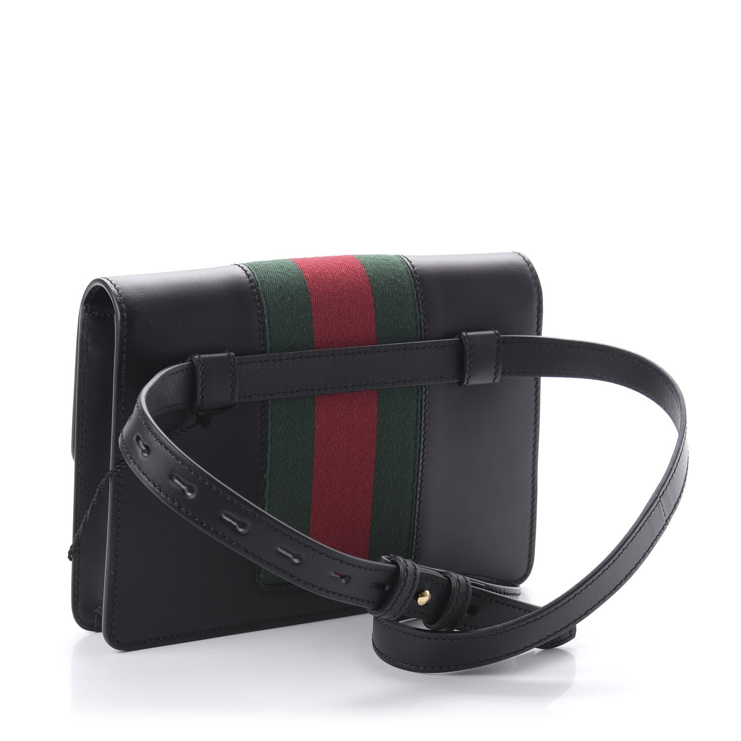 Gucci Calfskin Sylvie Belt Bag Black 3 of 11
