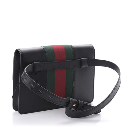 Gucci Calfskin Sylvie Belt Bag Black 3 of 11