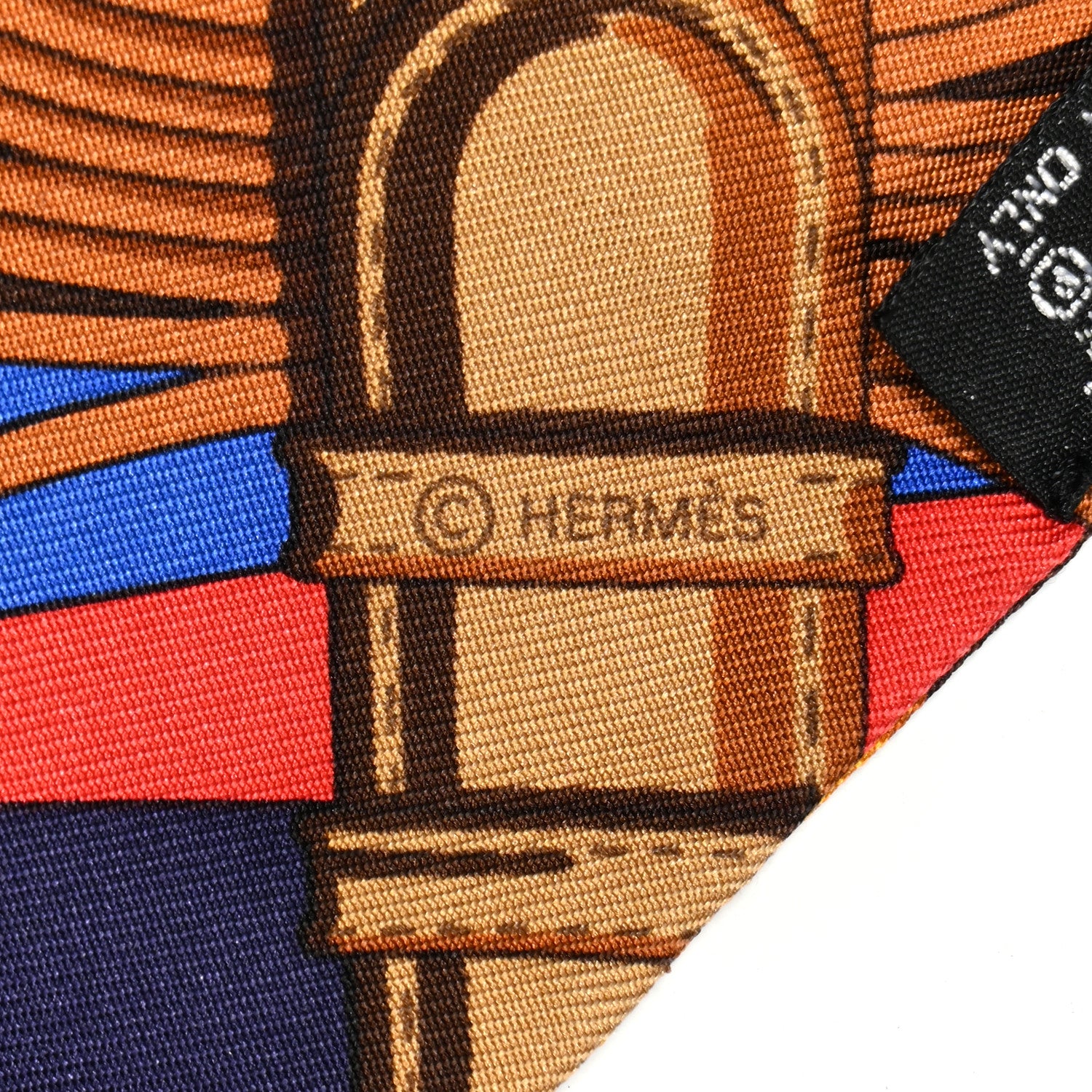 Hermes Silk Coaching Twilly 3 of 4