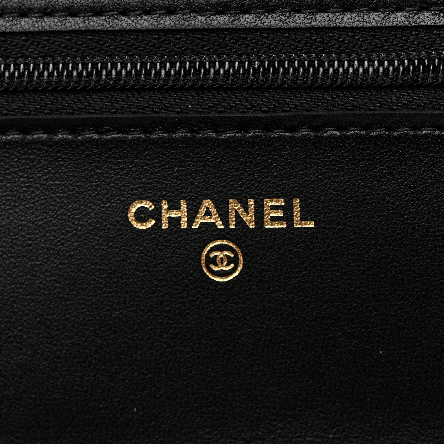 Chanel Lambskin Quilted Enamel Wallet On Chain WOC Black 7 of 12