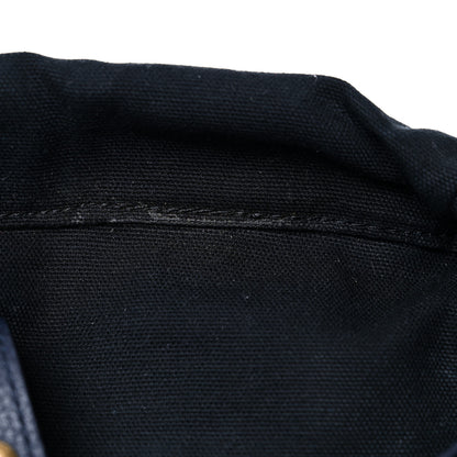 Burberry Grain Calfskin Canvas Mega Check Drifton Backpack Blue 11 of 19