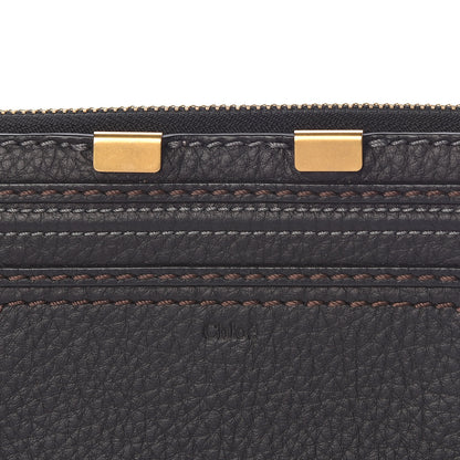 Chloe Grained Calfskin Marcie Long Zip Around Wallet Black 9 of 10