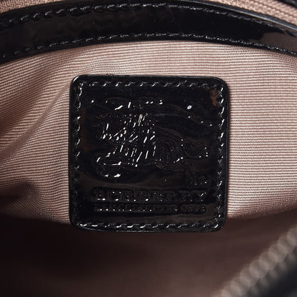 Burberry Supernova Check Patent Small Chester Bowling Bag 6 of 12