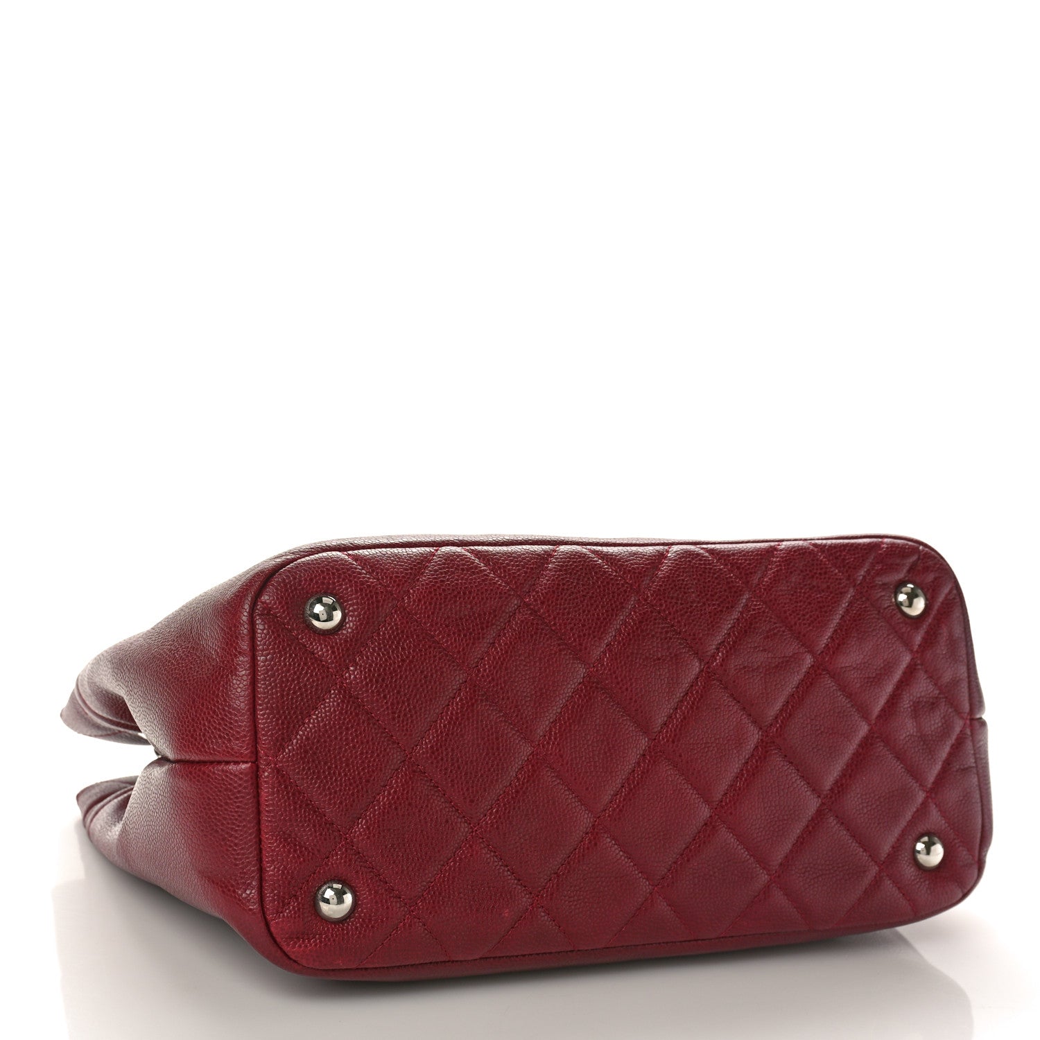 Chanel Caviar Quilted Large Timeless CC Soft Tote Dark Red 5 of 11