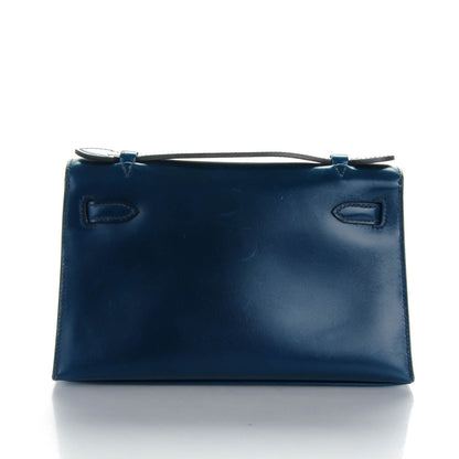 Hermes Box Kelly Pochette Bleu De Prusse 12 of 17