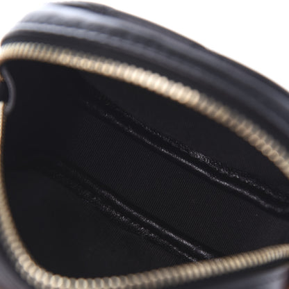 Chanel Lambskin Quilted Zip Around Classic Coin Purse Black 5 of 8