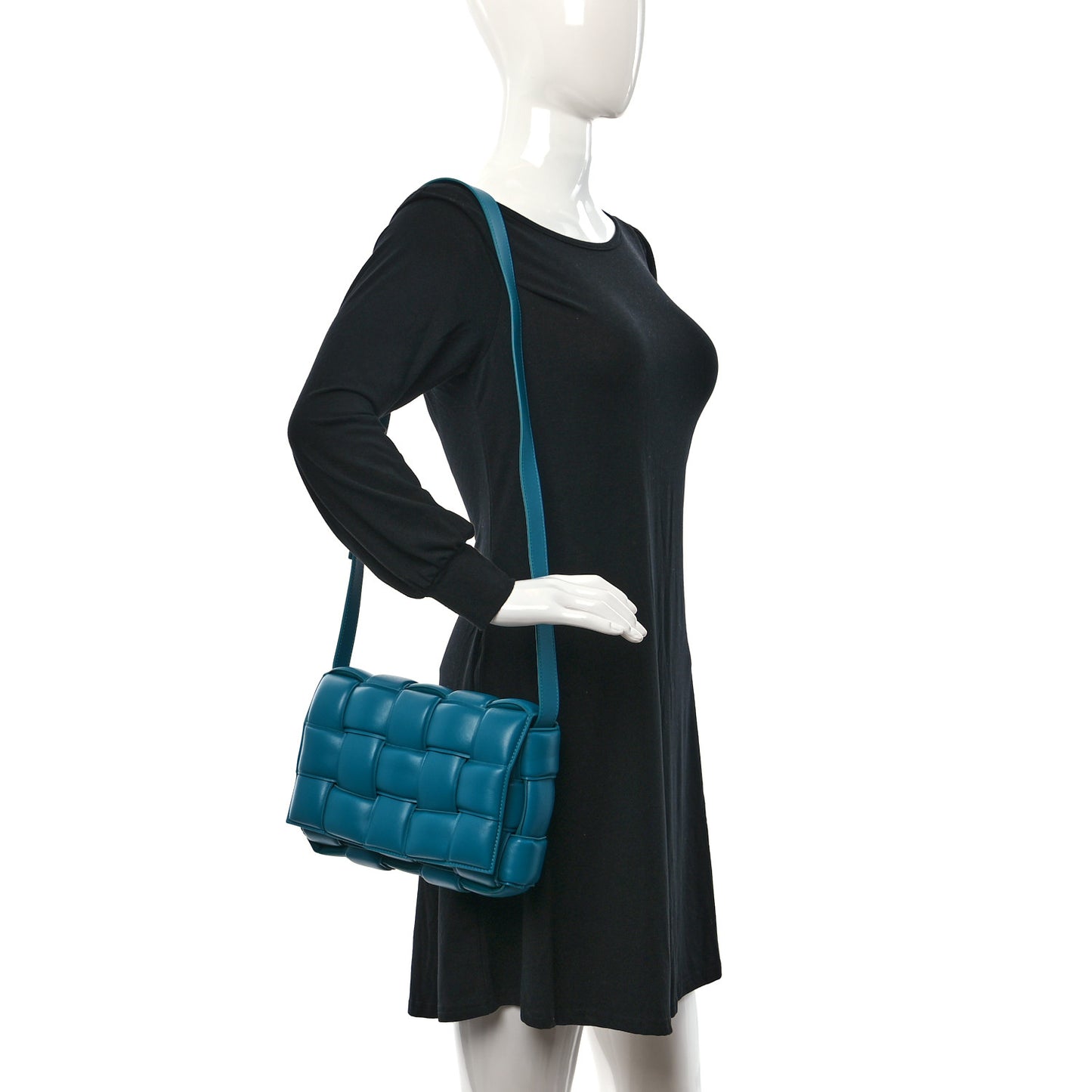 Nappa Maxi Intreccio Padded Cassette Crossbody Bag Blaster