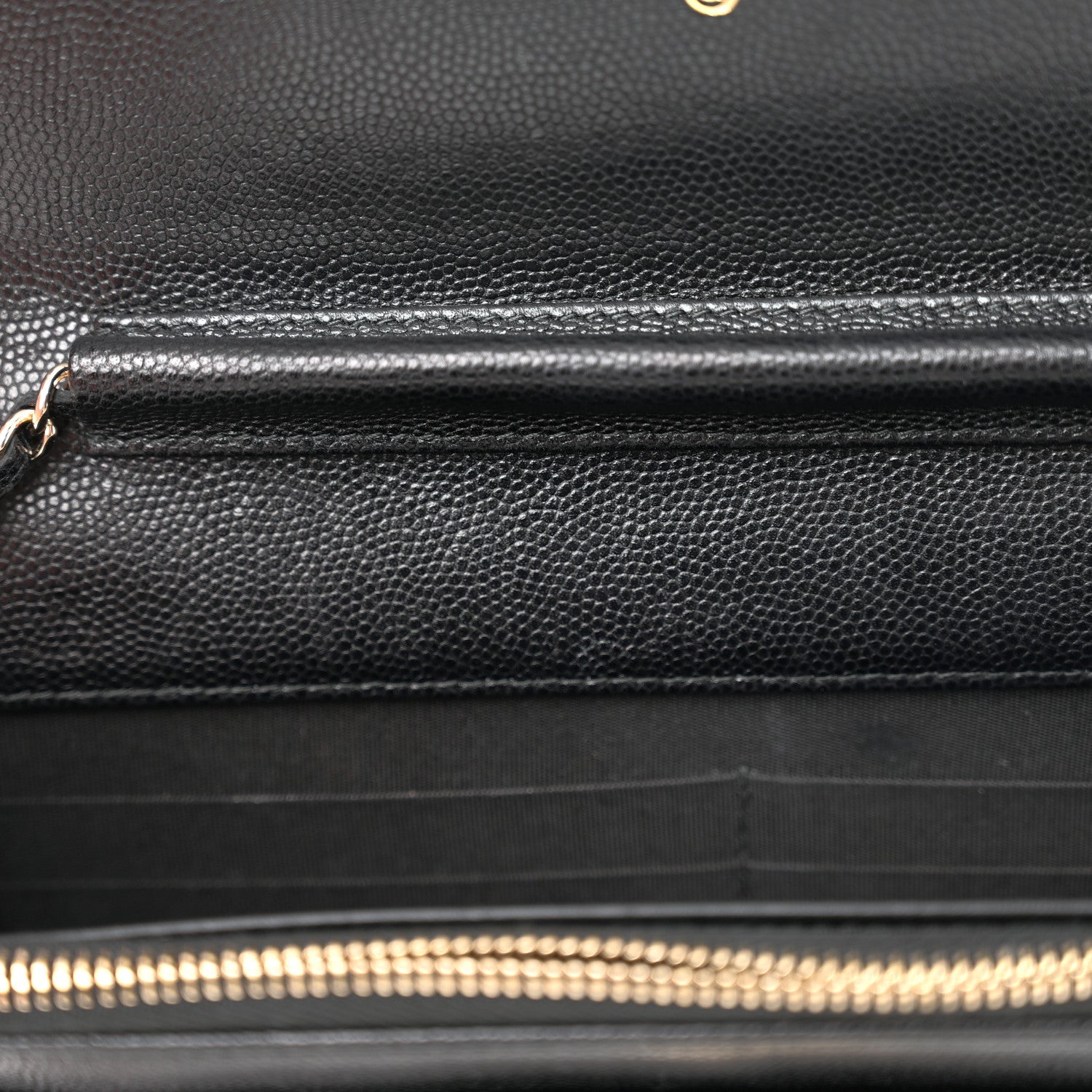 Chanel Caviar Quilted Golden Class Wallet On Chain WOC Black 13 of 13