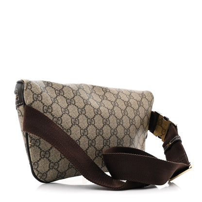 Gucci GG Supreme Monogram Belt Bag Dark Brown 3 of 14