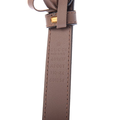 Gucci Calfskin Double G 20mm Belt 110 44 Porcelain Rose 3 of 5