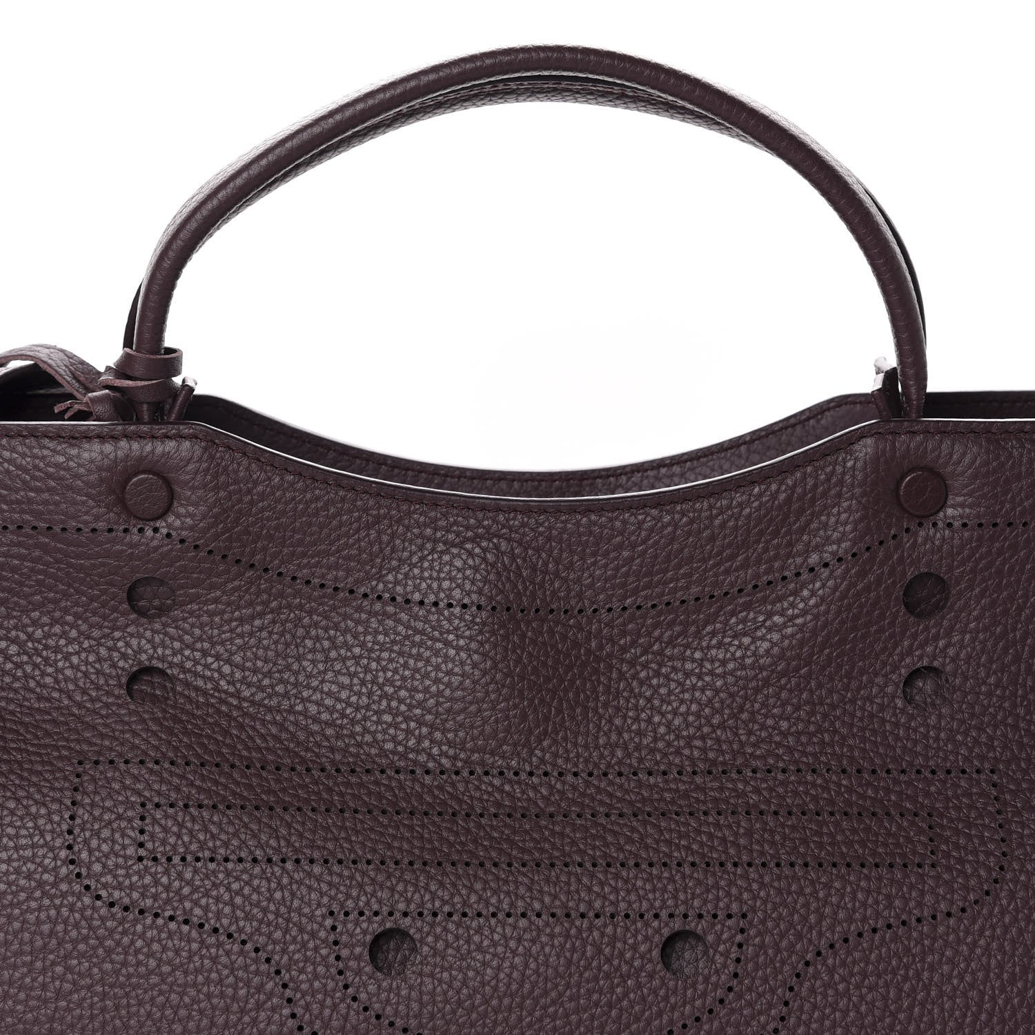 Balenciaga Veau Grana Perforated Blackout Hardware City Rouge Acajou 10 of 10