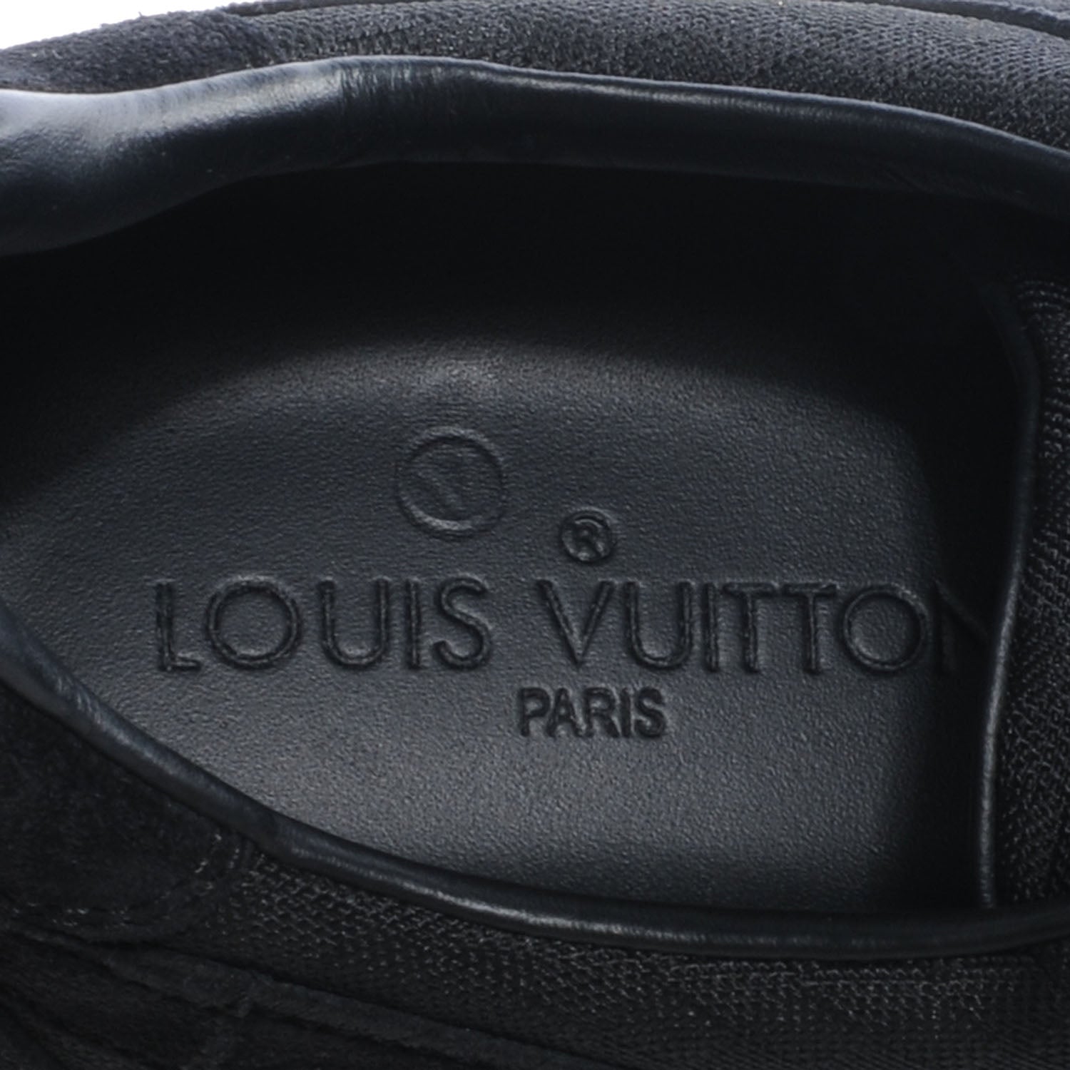 Louis Vuitton Suede Mini Damier Vibes Sneakers 6 Black 5 of 6