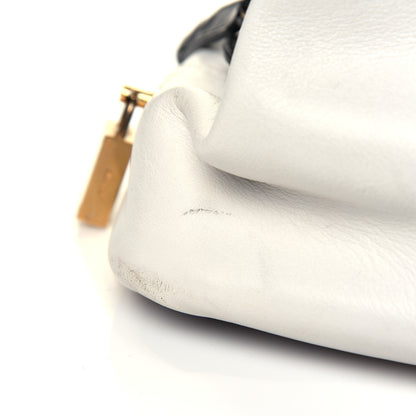 Celine Satin Calfskin Long Frame Doctor Bag Black Cream 5 of 9