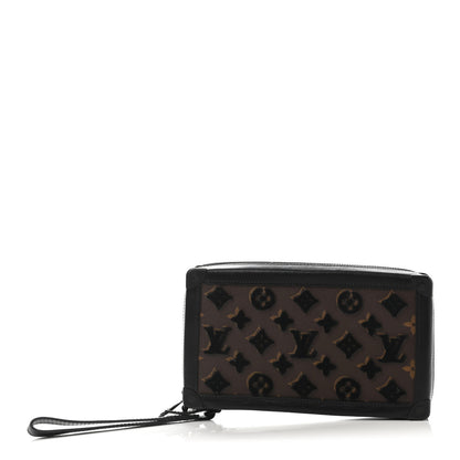 Louis Vuitton Monogram Tuffetage Soft Trunk Clutch Black 1 of 4