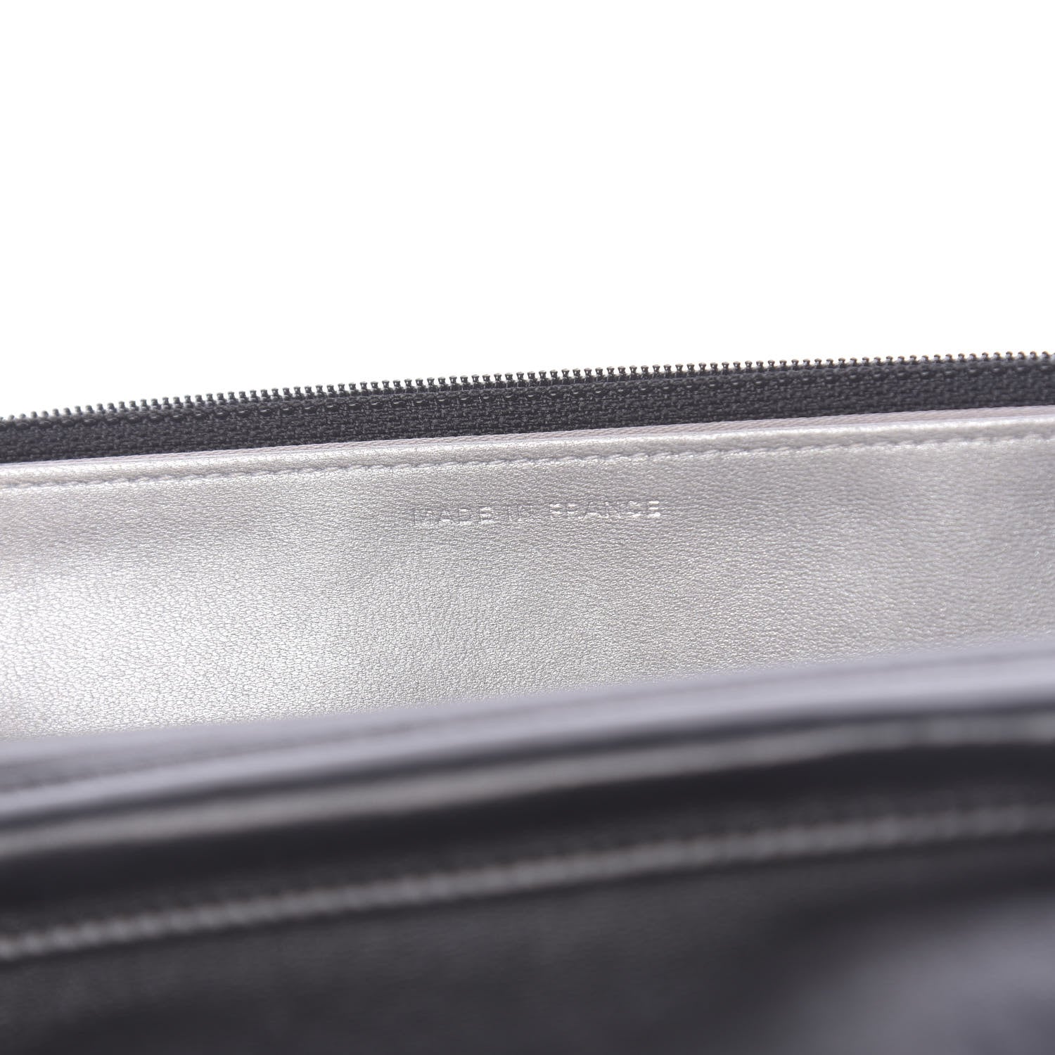 Chanel Lambskin Camellia Embossed Wallet on Chain WOC Black 7 of 12