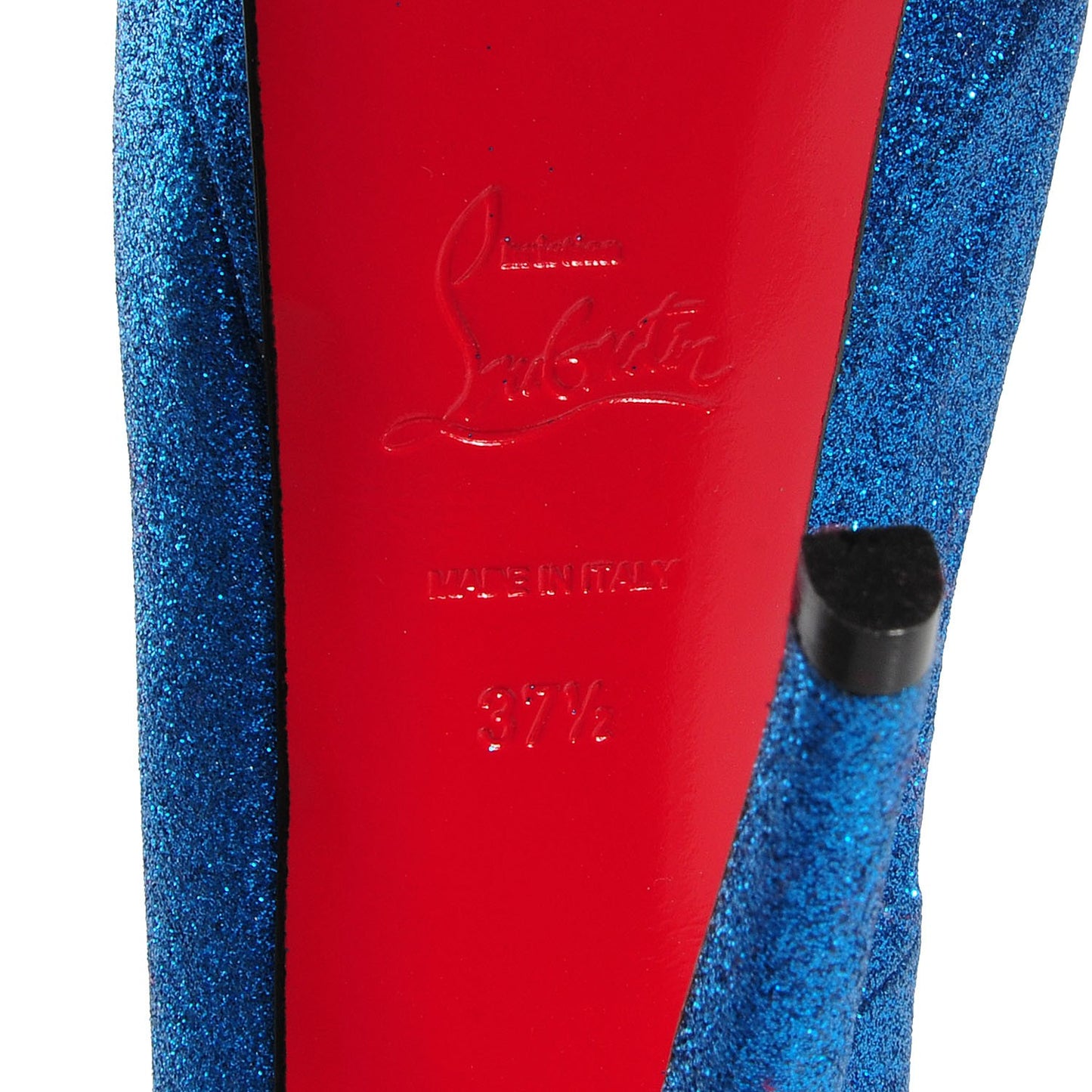 Mini Glitter Lady Peep 150 Pumps Blue Saphir 37.5