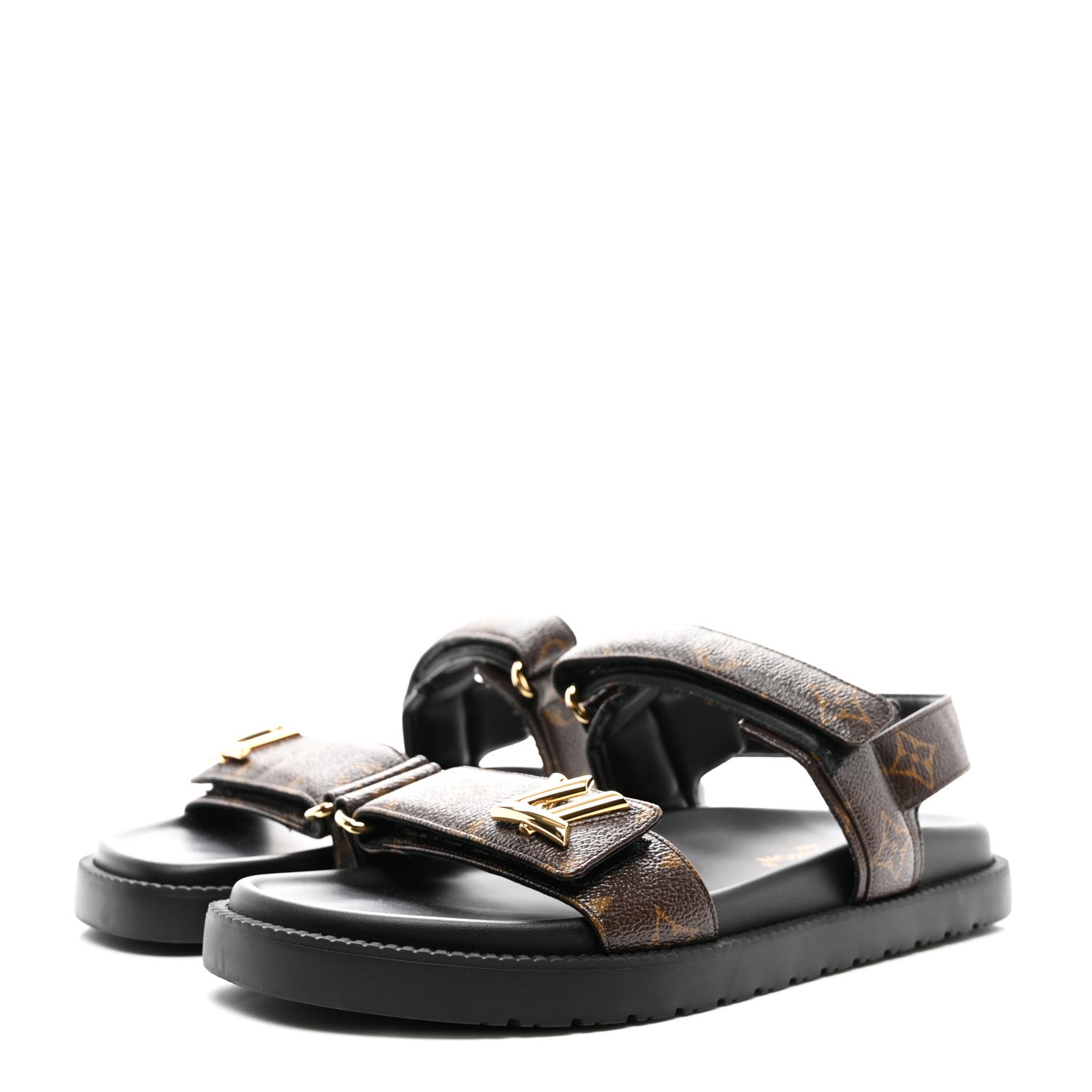 Louis Vuitton Monogram LV Sunset Comfort Flat Sandals 41 Cacao Brown 3 of 9