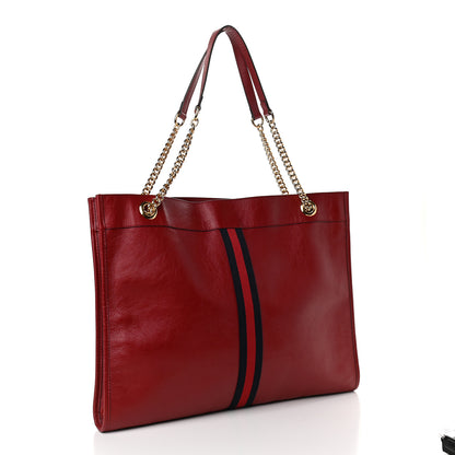 Gucci Calfskin Large Rajah Chain Tote Romantic Cherry 4 of 10