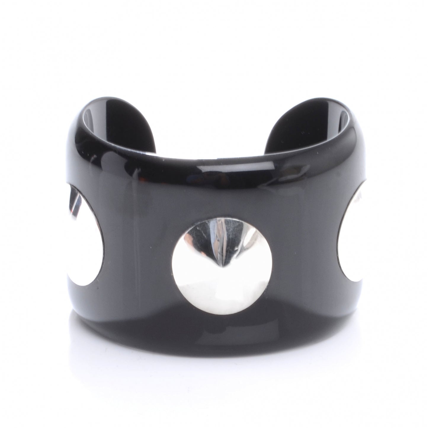 Horn Sterling Silver Cuff PM Black
