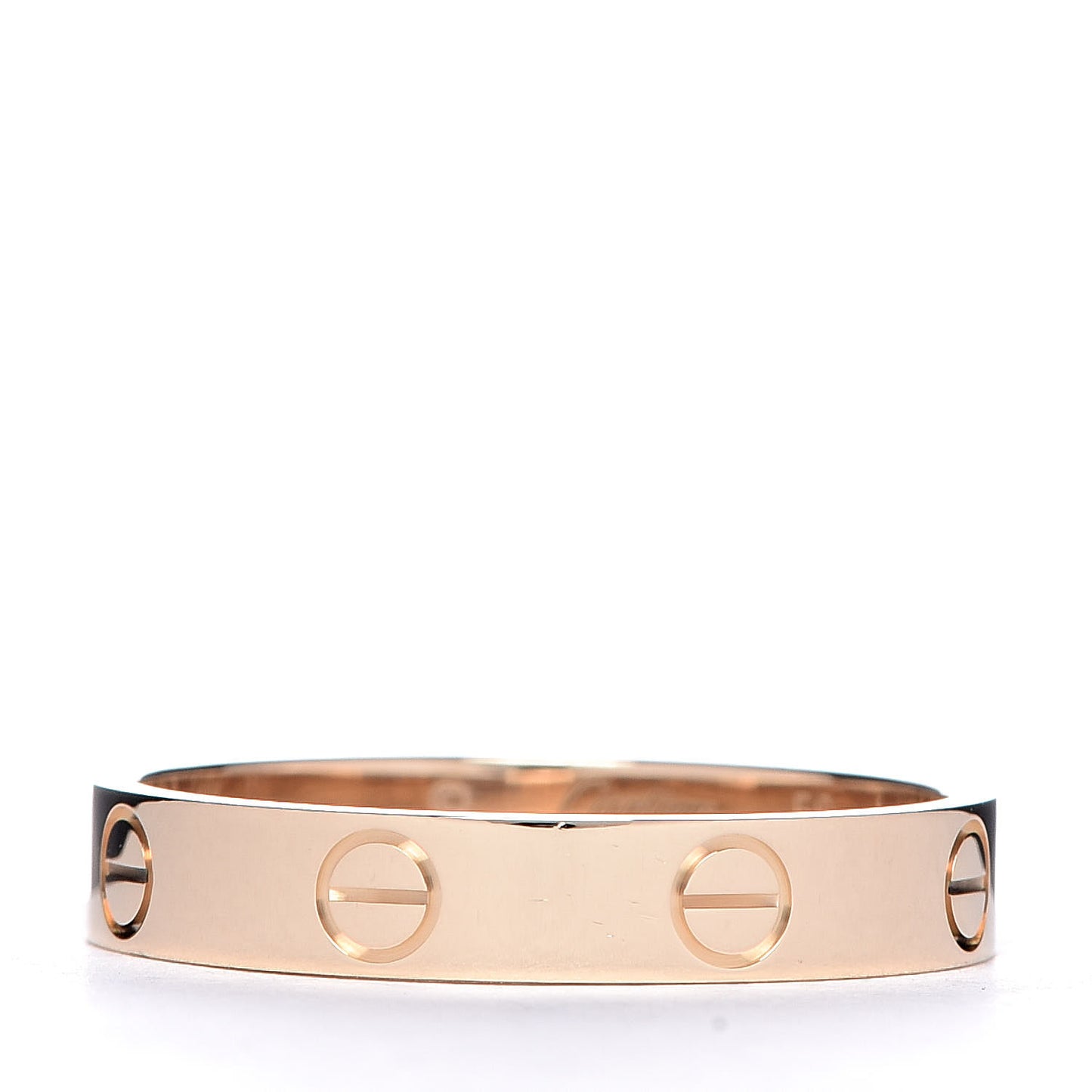 18K Yellow Gold 3.5mm LOVE Wedding Band Ring 56 7.5