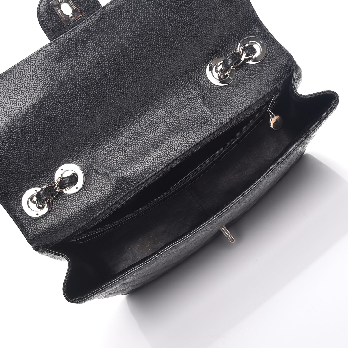 Caviar Quilted Jumbo Single Flap Black