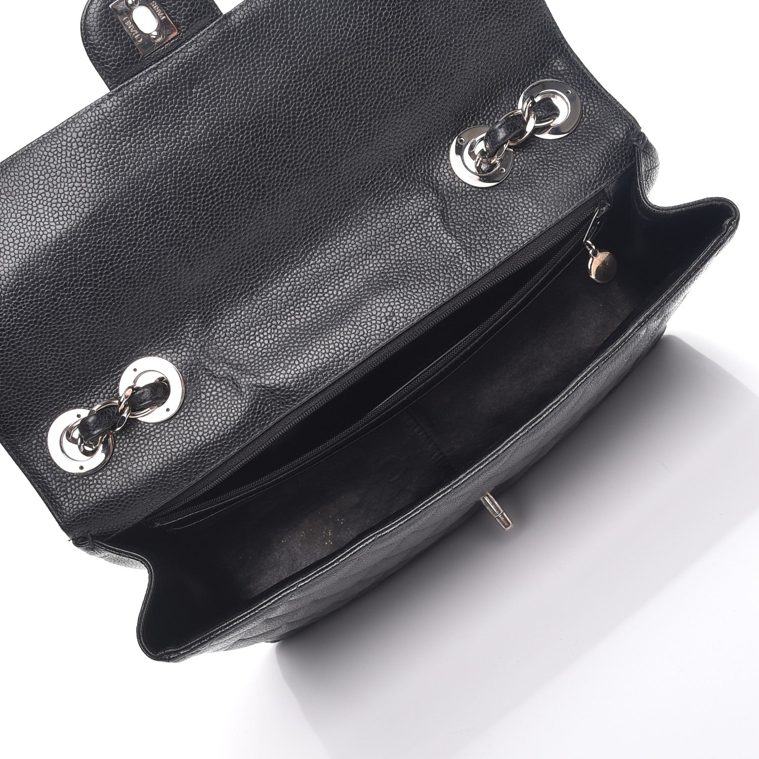 Chanel Caviar Quilted Jumbo Single Flap Black 6 of 12