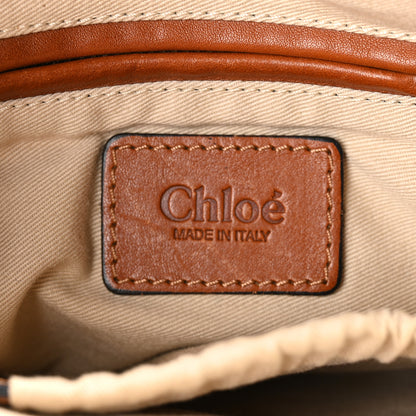 Chloe Suede Calfskin Braided Medium Marcie Satchel Caramel 6 of 12