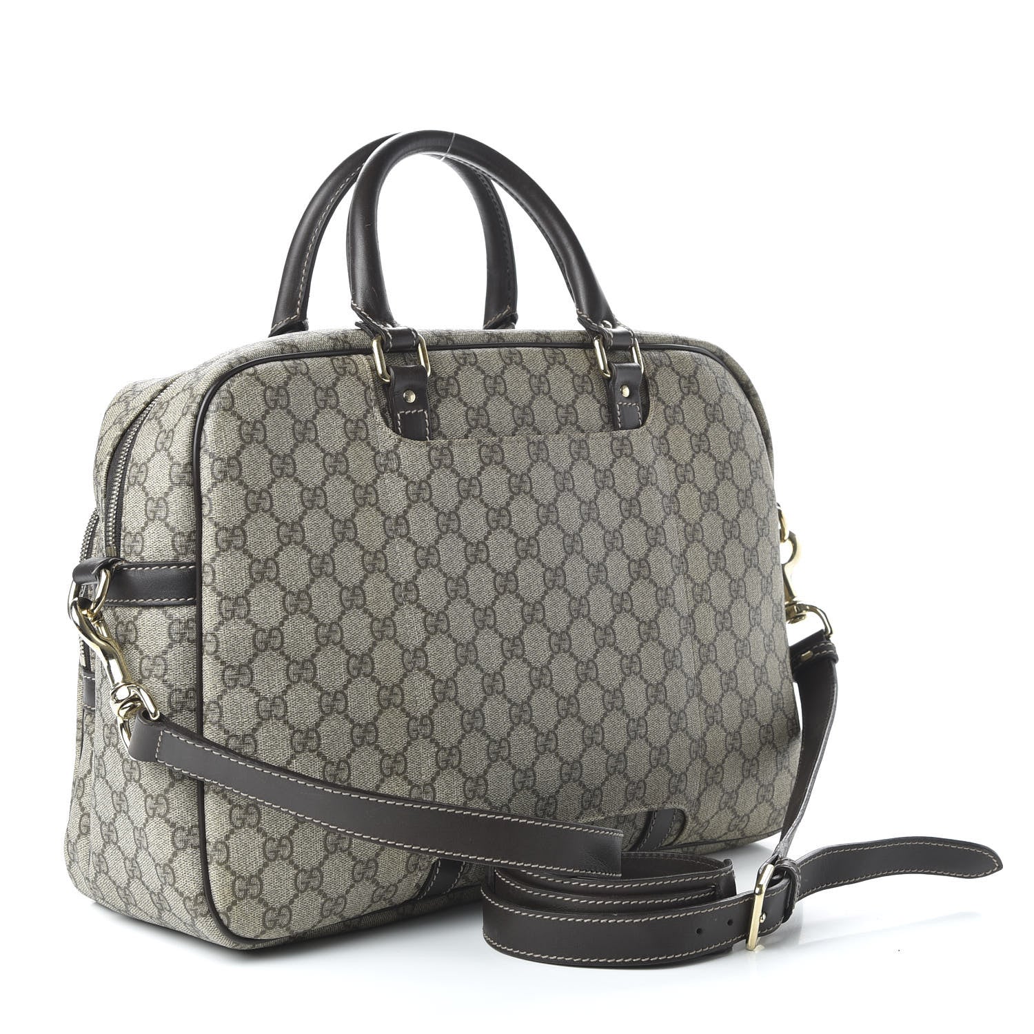 Gucci GG Plus Monogram Medium Travel Bag Dark Brown 3 of 8