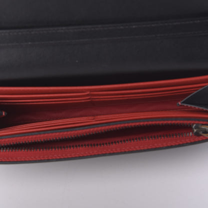 Christian Louboutin Calfskin Macaron Spiked Flap Wallet Black 5 of 10