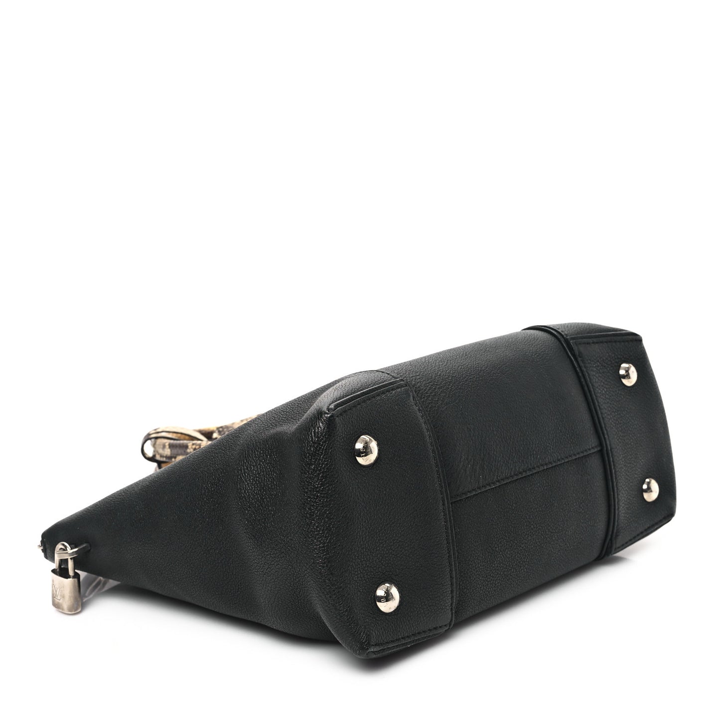 Veau Cachemire Snakeskin Soft Lockit MM Black