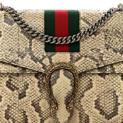 Gucci Snakeskin Web Medium Dionysus Shoulder Bag Natural 5 of 12