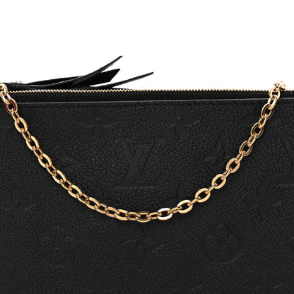 Louis Vuitton Empreinte Double Zip Pochette Black 8 of 12