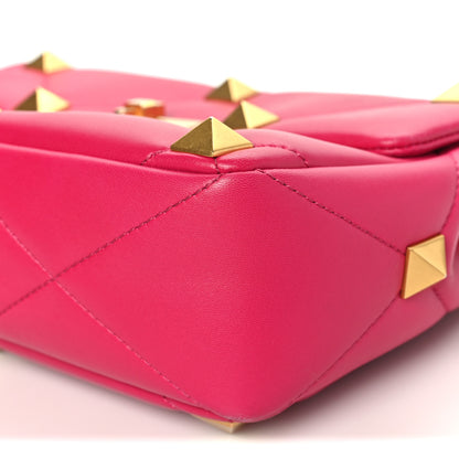 Valentino Garavani Nappa Large Roman Stud Shoulder Bag Blossom 9 of 9