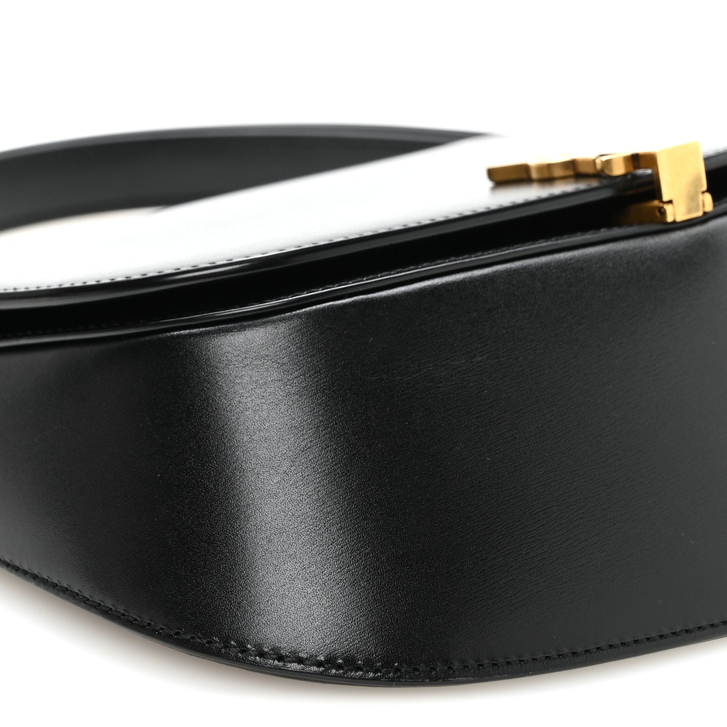 Box Calfskin Mini Voltaire Top Handle Bag Black
