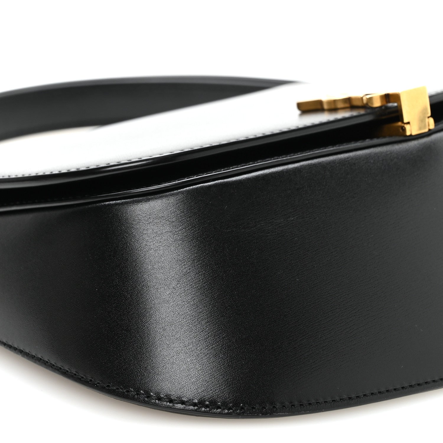 Saint Laurent Box Calfskin Mini Voltaire Top Handle Bag Black 9 of 11