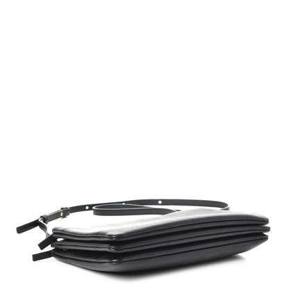 Celine Lambskin Large Trio Crossbody Bag Black 4 of 9
