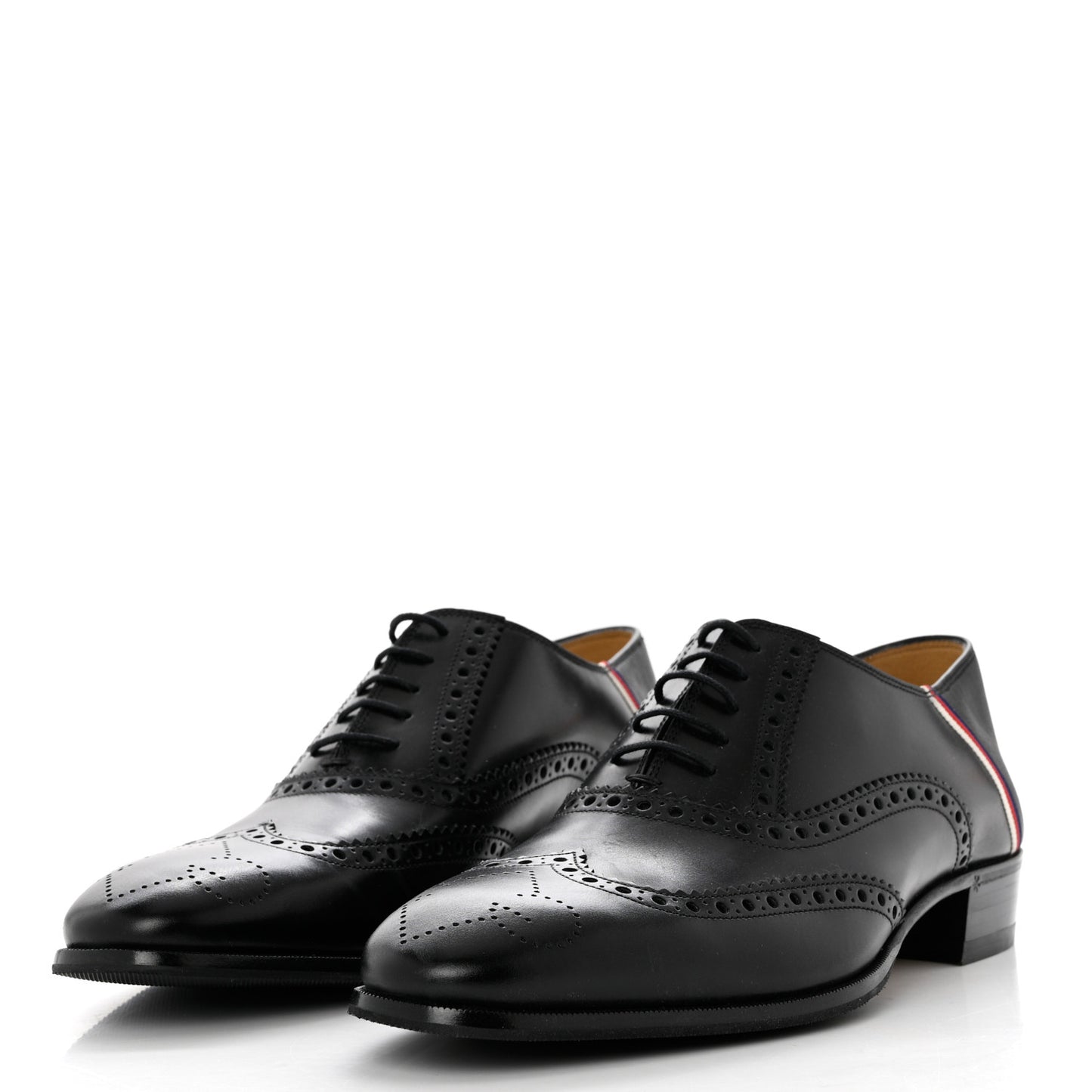 Calfskin Miro Soft Web Mens Spirit Wingtip Oxfords 8 Black