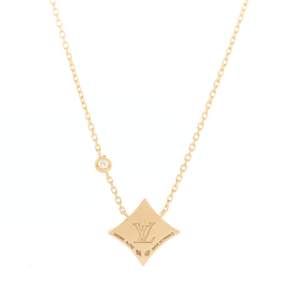 Louis Vuitton 18K Yellow Gold Diamond Black Onyx Color Blossom BB Star Pendant Necklace 4 of 6