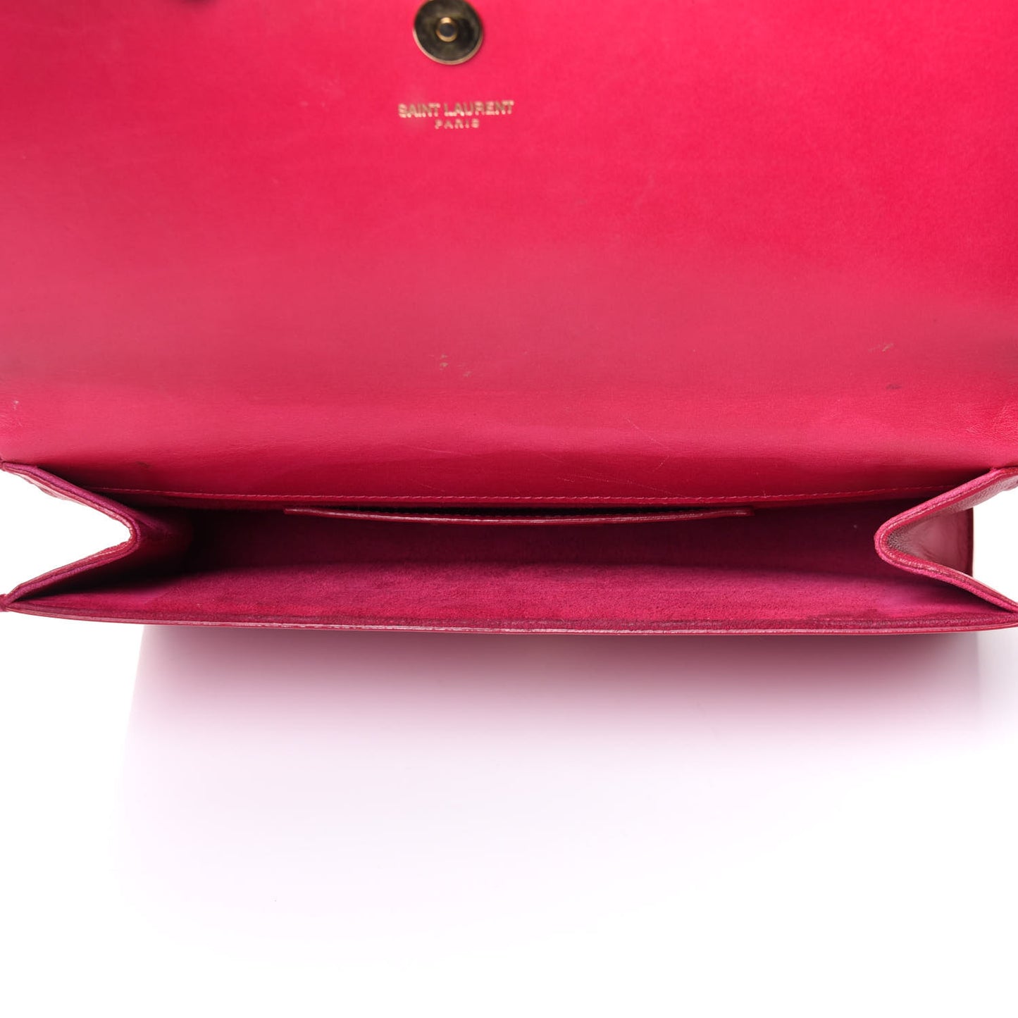 Calfskin Classic Monogram Cassandre Clutch Fuchsia