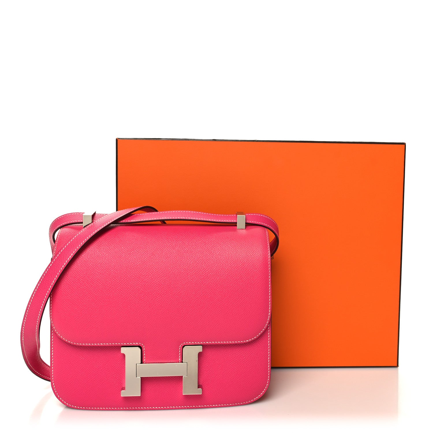 Hermes Epsom Constance 24 Rose Tyrien 12 of 12