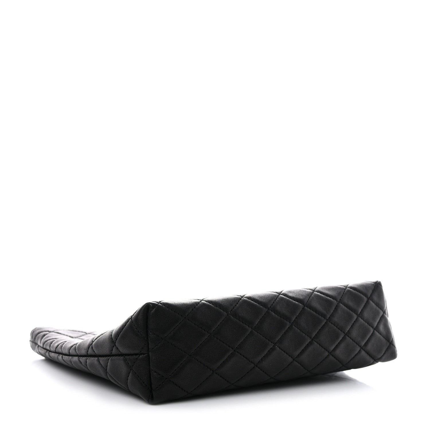 Saint Laurent Lambskin Quilted Gaby Cosmetic Pouch Black 4 of 8