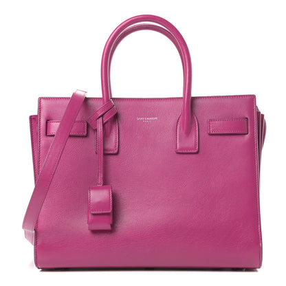 Saint Laurent Calfskin Baby Sac De Jour Fuchsia 1 of 12