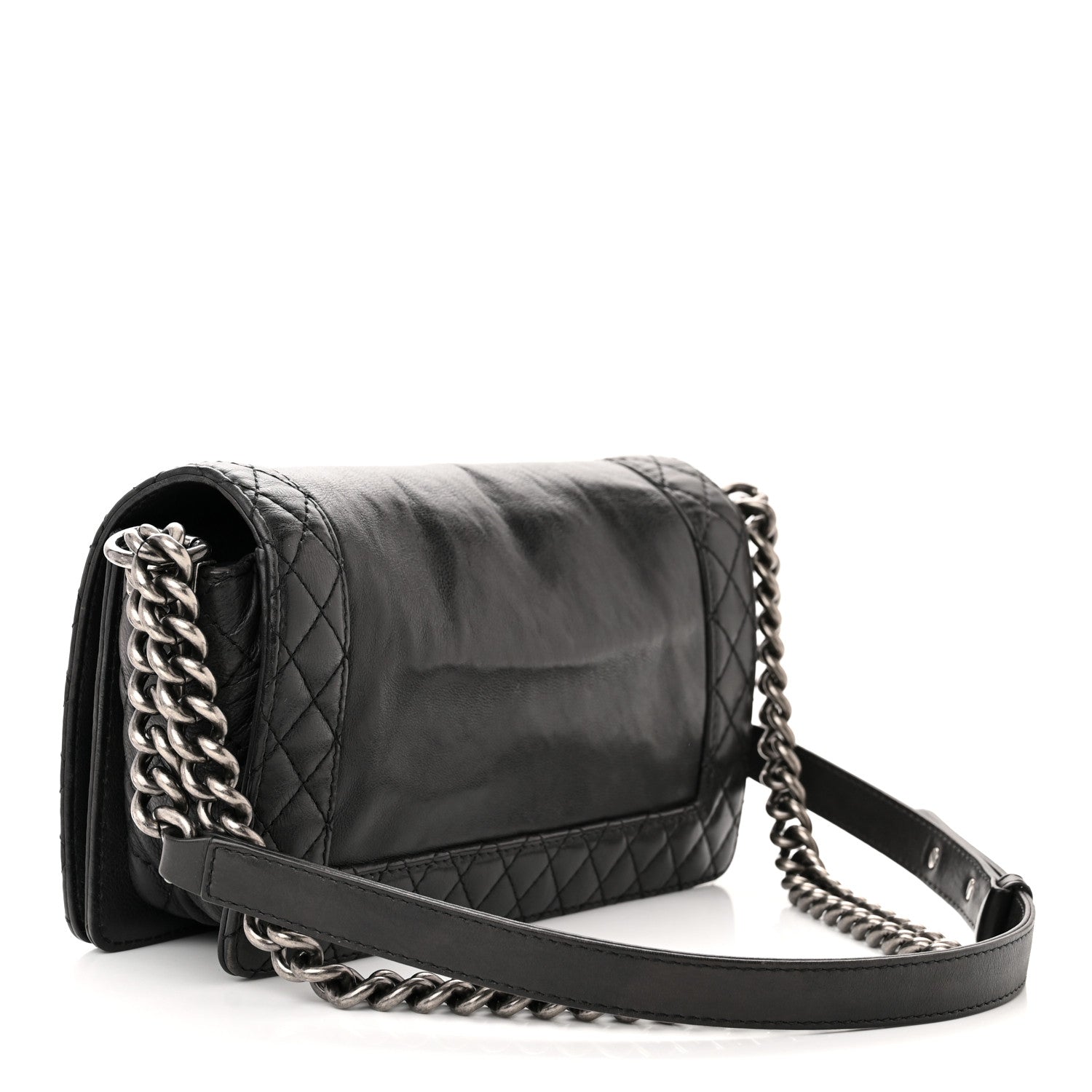 Chanel Calfskin Medium Boy Reverso Flap Black 3 of 10