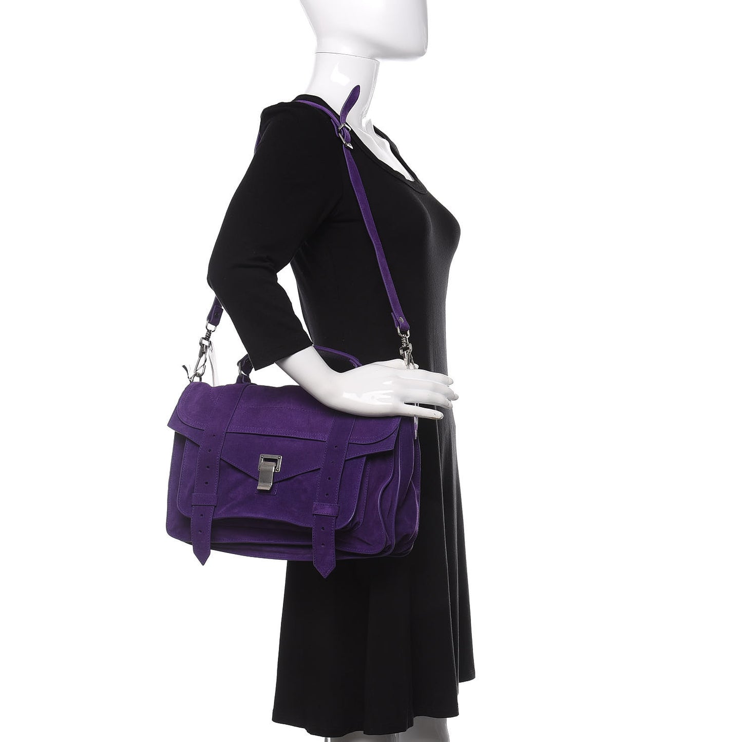 Suede Medium PS1 Satchel Amethyst