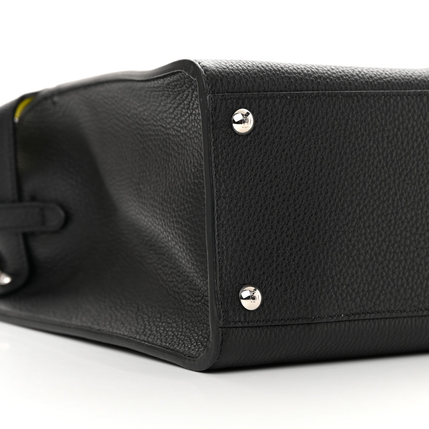 Fendi Cuoio Romano Fluo Selleria Medium Peekaboo X-Lite Black Giallo Fluo 8 of 12