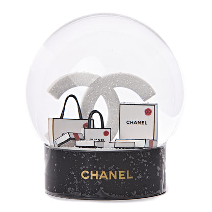 Chanel Glass CC Shopping Bag Snow Globe 2 of 5