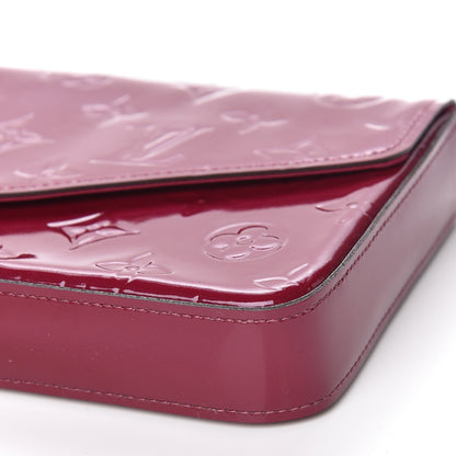Louis Vuitton Vernis Felicie Chain Wallet Magenta 13 of 13