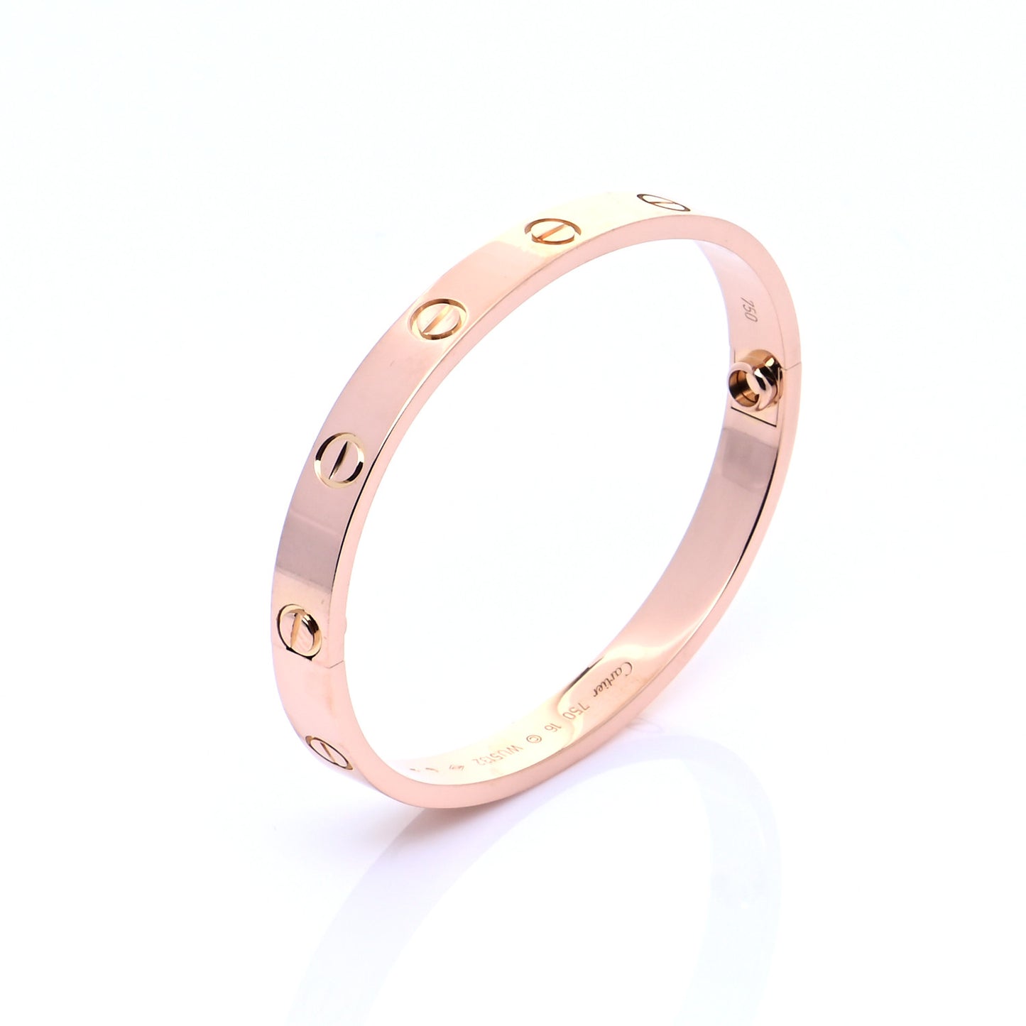 18K Pink Gold LOVE Bracelet 16