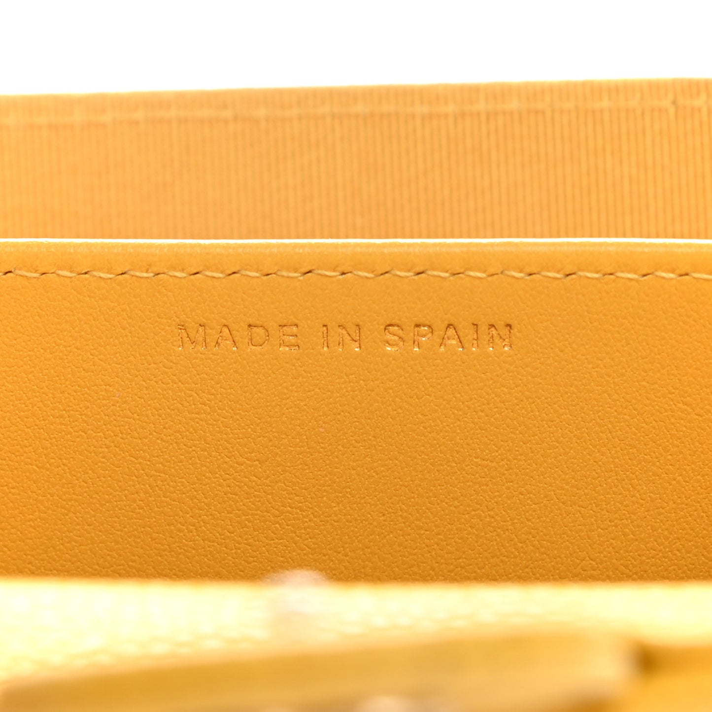Caviar Quilted Flap Card Holder Wallet Yellow
